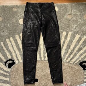 Black Snakeskin Leggings